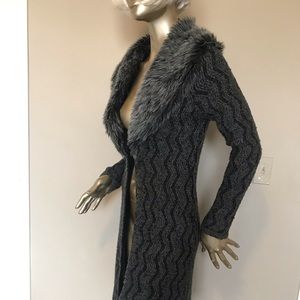 Gray sweater coat made in France size S/M